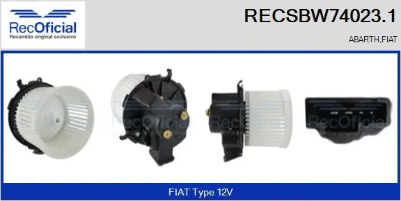 Interior Blower (RECSBW74023.1)