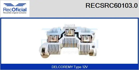 Rectifier, alternator (RECSRC60103.0)