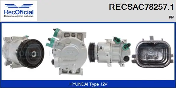 Compressor, air conditioning (RECSAC78257.1)