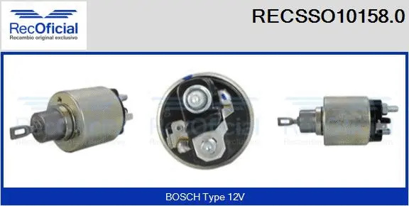 Solenoid Switch, starter (RECSSO10158.0)