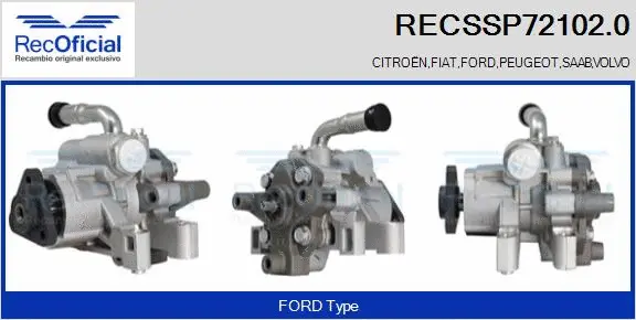Hydraulic Pump, steering (RECSSP72102.0)