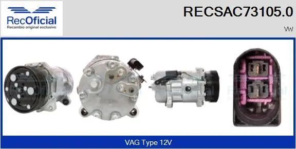 Compressor, air conditioning (RECSAC73105.0)