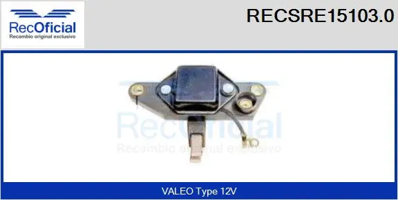 Alternator Regulator (RECSRE15103.0)