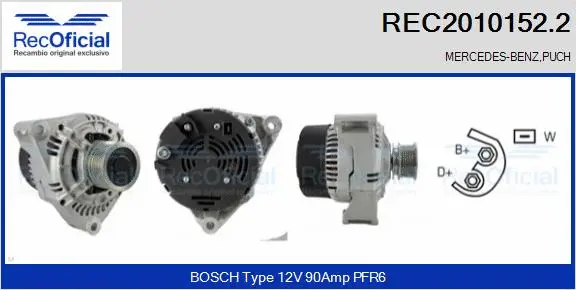 Alternator (REC2010152.2)