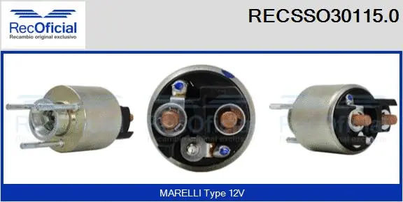 Solenoid Switch, starter (RECSSO30115.0)
