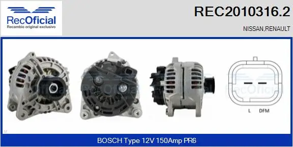 Alternator (REC2010316.2)