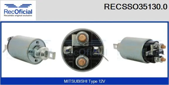 Solenoid Switch, starter (RECSSO35130.0)