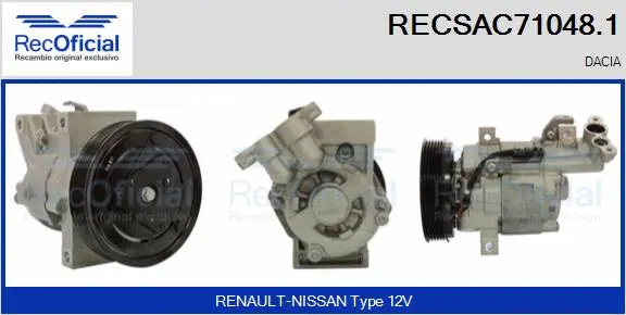 Compressor, air conditioning (RECSAC71048.1)