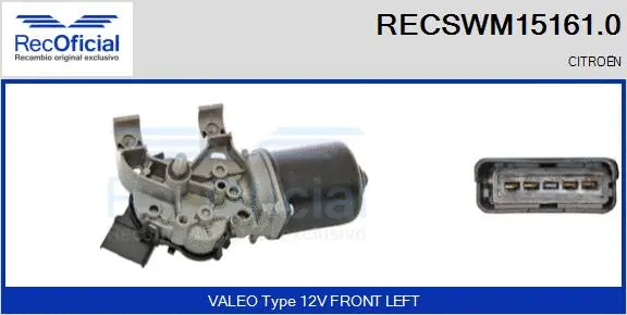 Wiper Motor (RECSWM15161.0)
