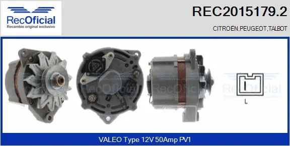 Alternator (REC2015179.2)