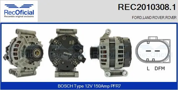 Alternator (REC2010308.1)
