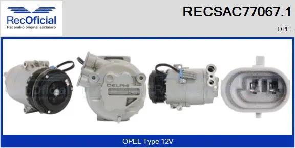 Compressor, air conditioning (RECSAC77067.1)