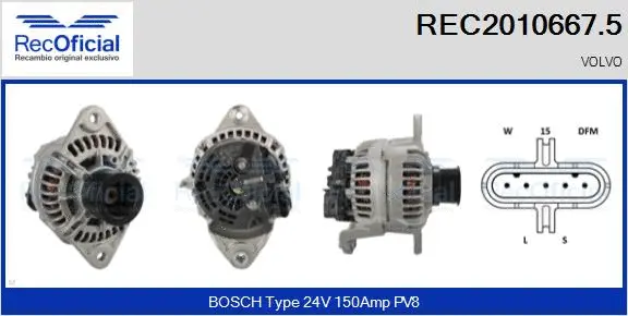 Alternator (REC2010667.5)