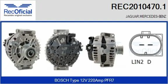Alternator (REC2010470.1)