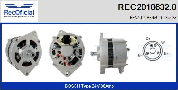 Alternator (REC2010632.0)
