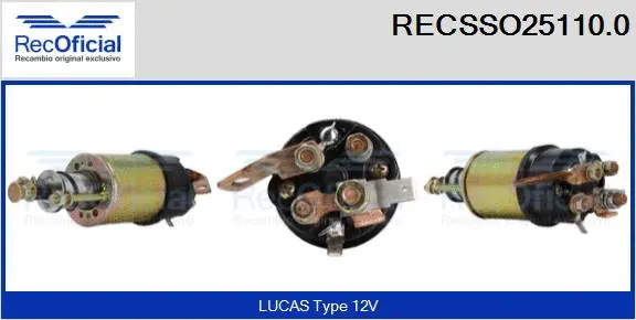 Solenoid Switch, starter (RECSSO25110.0)