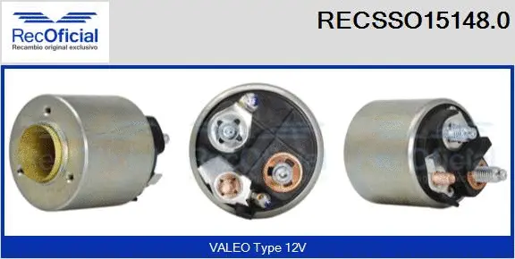 Solenoid Switch, starter (RECSSO15148.0)