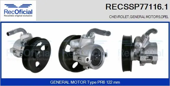 Hydraulic Pump, steering (RECSSP77116.1)