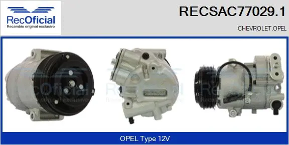 Compressor, air conditioning (RECSAC77029.1)
