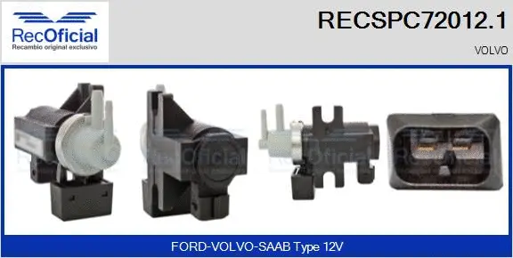 Pressure Converter, exhaust control (RECSPC72012.1)