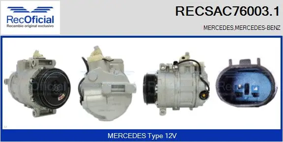 Compressor, air conditioning (RECSAC76003.1)