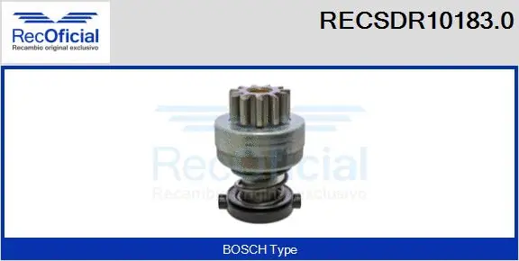 Pinion, starter (RECSDR10183.0)