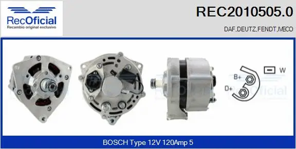 Alternator (REC2010505.0)