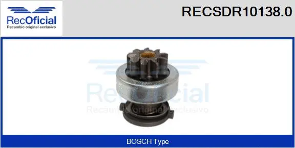 Pinion, starter (RECSDR10138.0)