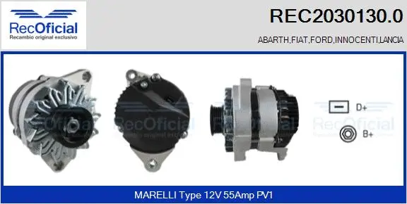 Alternator (REC2030130.0)