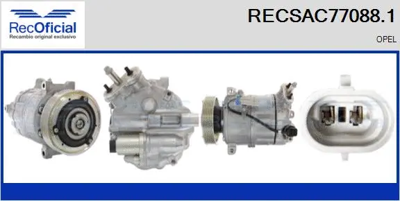 Compressor, air conditioning (RECSAC77088.1)
