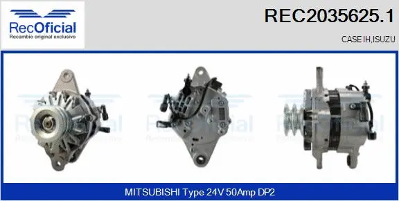 Alternator (REC2035625.1)
