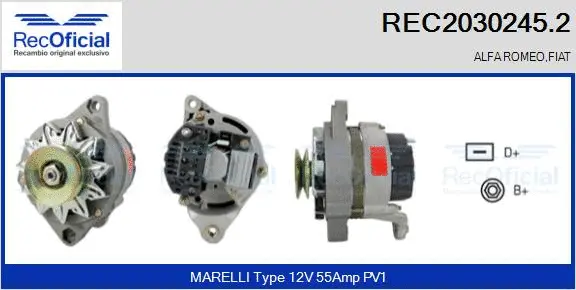 Alternator (REC2030245.2)