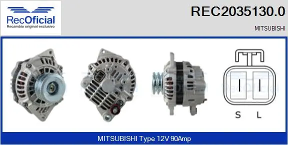 Alternator (REC2035130.0)