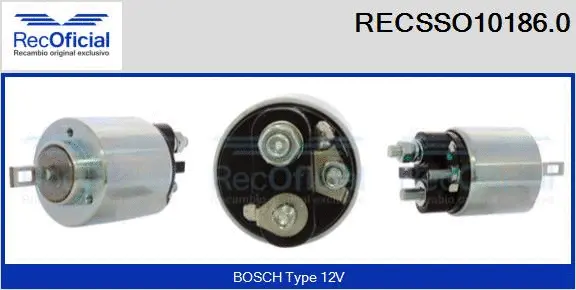 Solenoid Switch, starter (RECSSO10186.0)