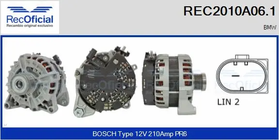 Alternator (REC2010A06.1)