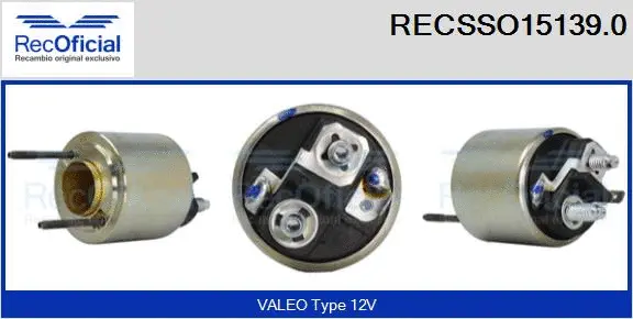 Solenoid Switch, starter (RECSSO15139.0)