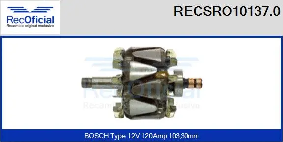 Rotor, alternator (RECSRO10137.0)