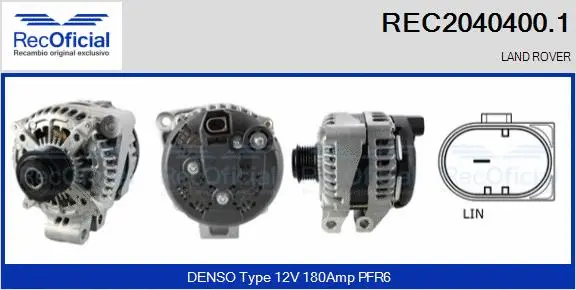 Alternator (REC2040400.1)