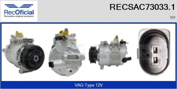 Compressor, air conditioning (RECSAC73033.1)