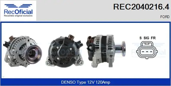 Alternator (REC2040216.4)