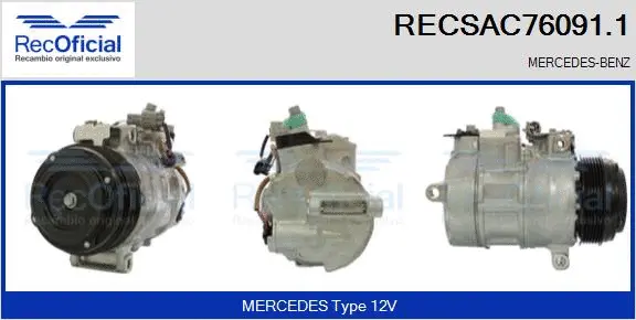 Compressor, air conditioning (RECSAC76091.1)
