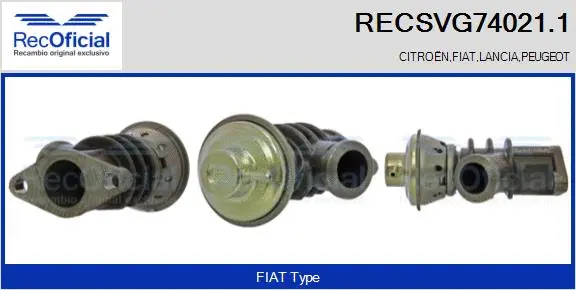 EGR Valve (RECSVG74021.1)