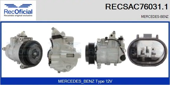 Compressor, air conditioning (RECSAC76031.1)