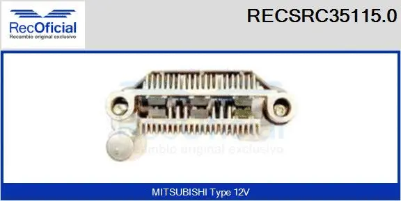 Rectifier, alternator (RECSRC35115.0)