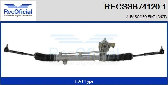 Steering Gear (RECSSB74120.1)