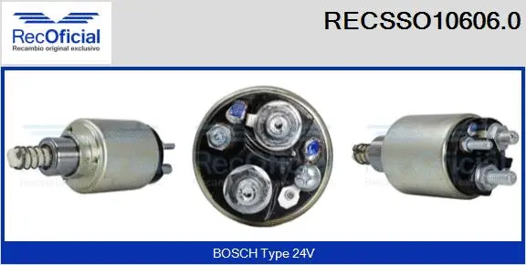 Solenoid Switch, starter (RECSSO10606.0)
