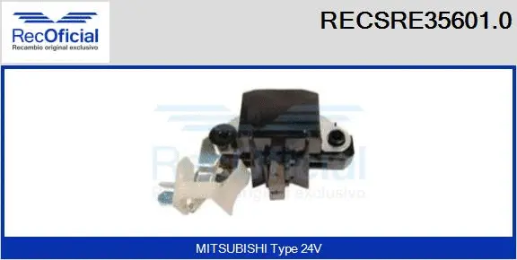 Alternator Regulator (RECSRE35601.0)