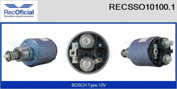 Solenoid Switch, starter (RECSSO10100.1)