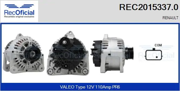 Alternator (REC2015337.0)