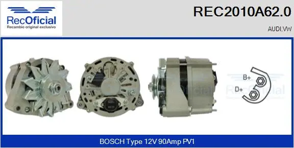 Alternator (REC2010A62.0)